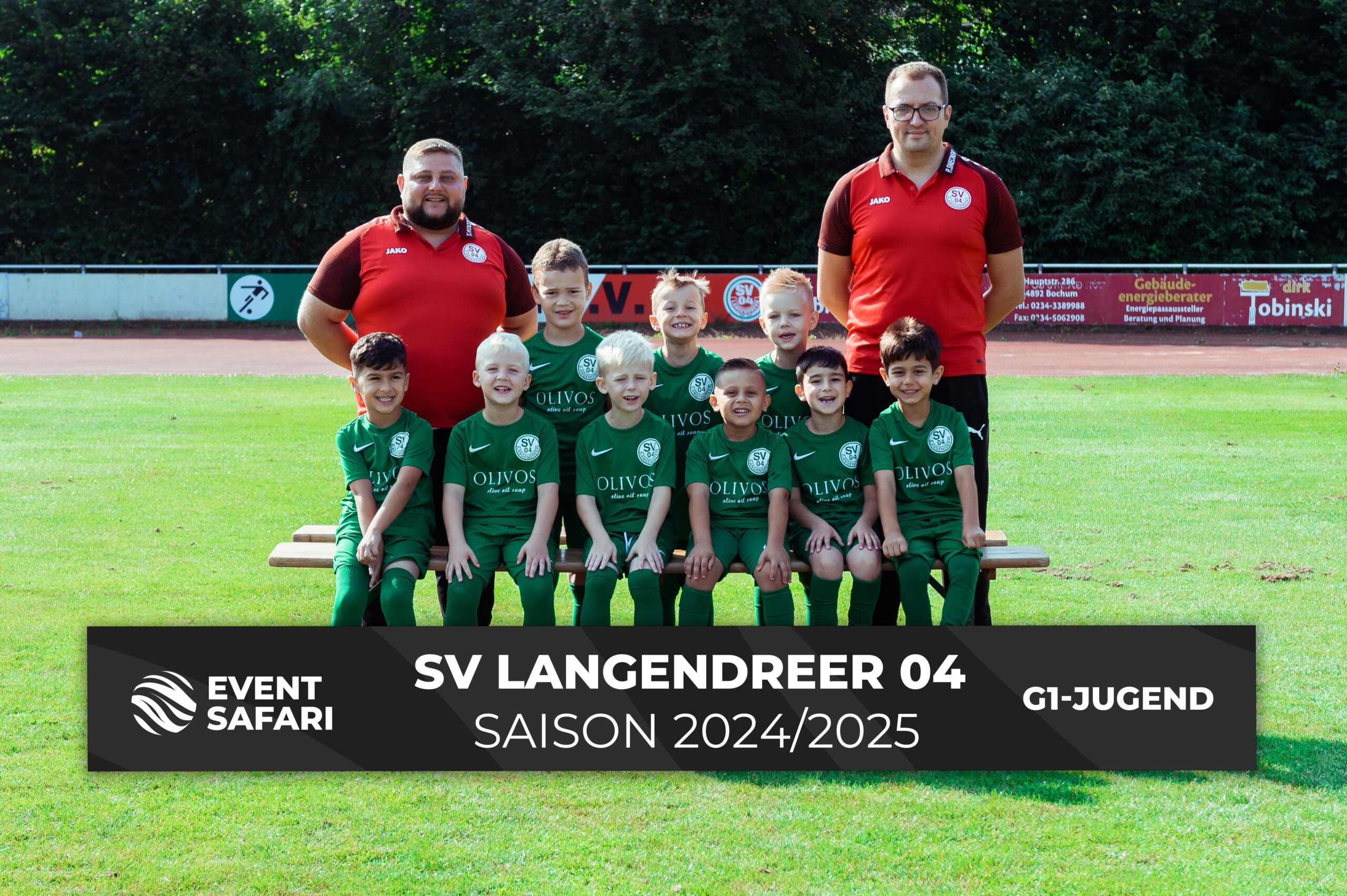 Mannschaftsfoto der G1-Jugend der SV Langendreer 04 der Saison 2024/2025