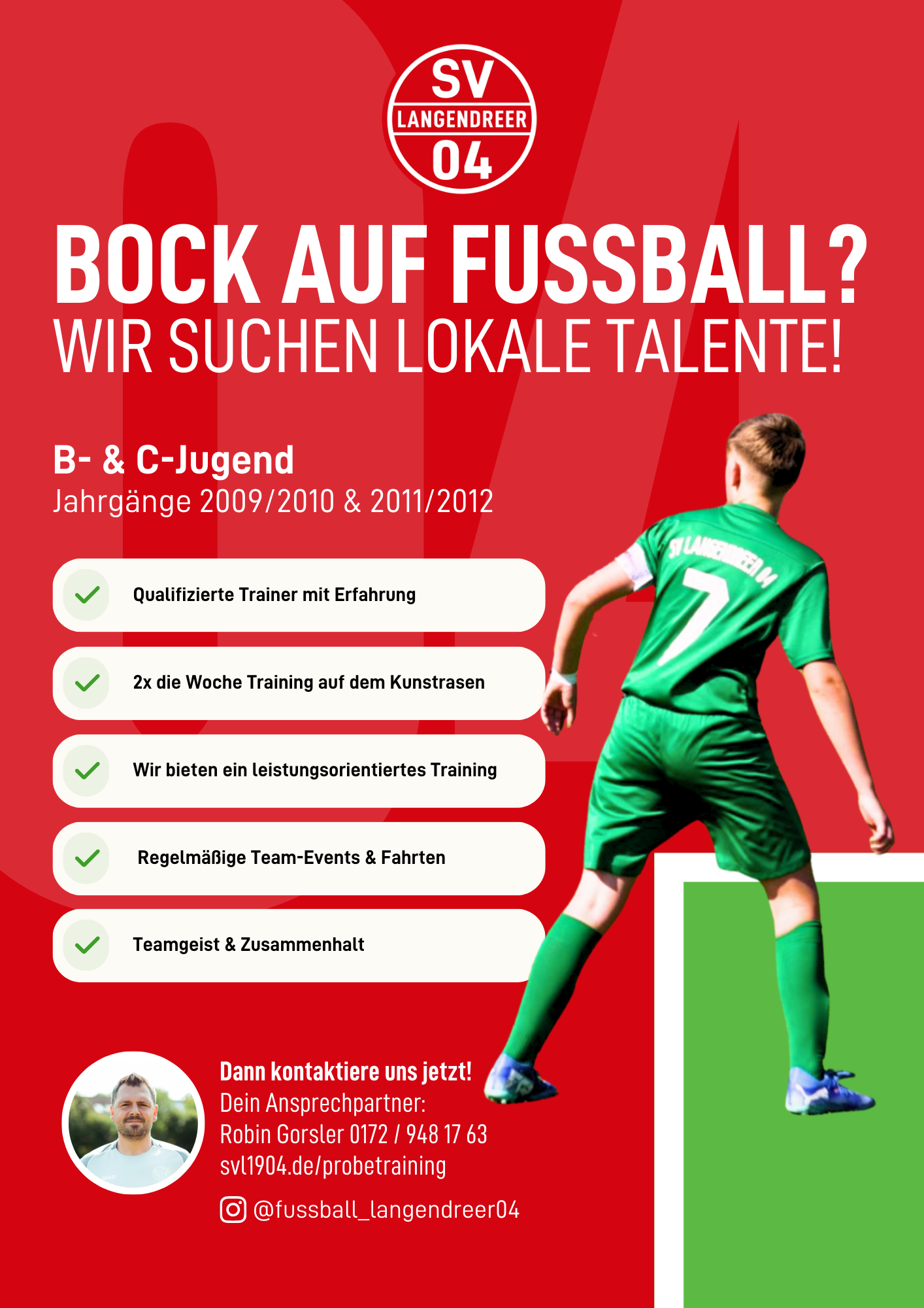 Spielersuche B-Jugend & C-Jugend SV Langendreer 04