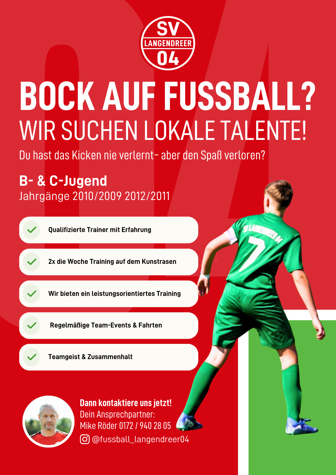 SV Langendreer 04 Spielersuche B- & C-Jugend